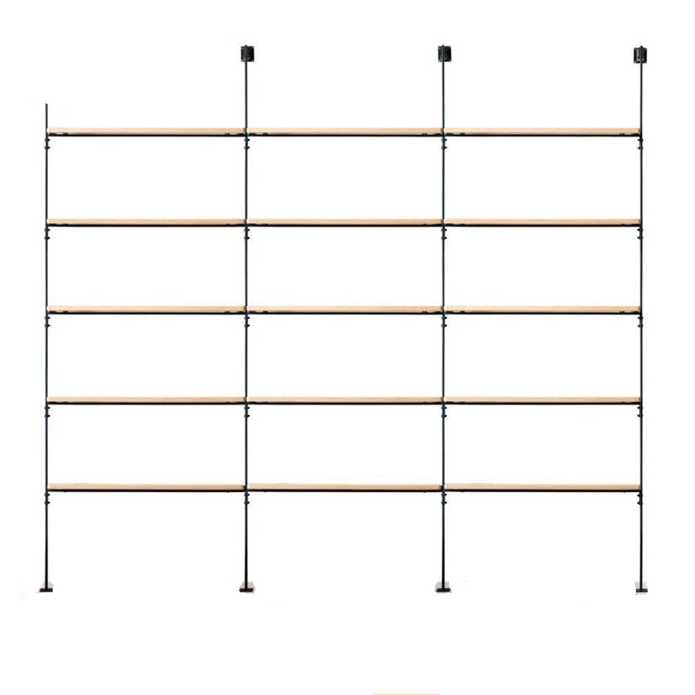 Oak, Poplar Solid Wood Industrial Style Multi-layer Storage Rack
