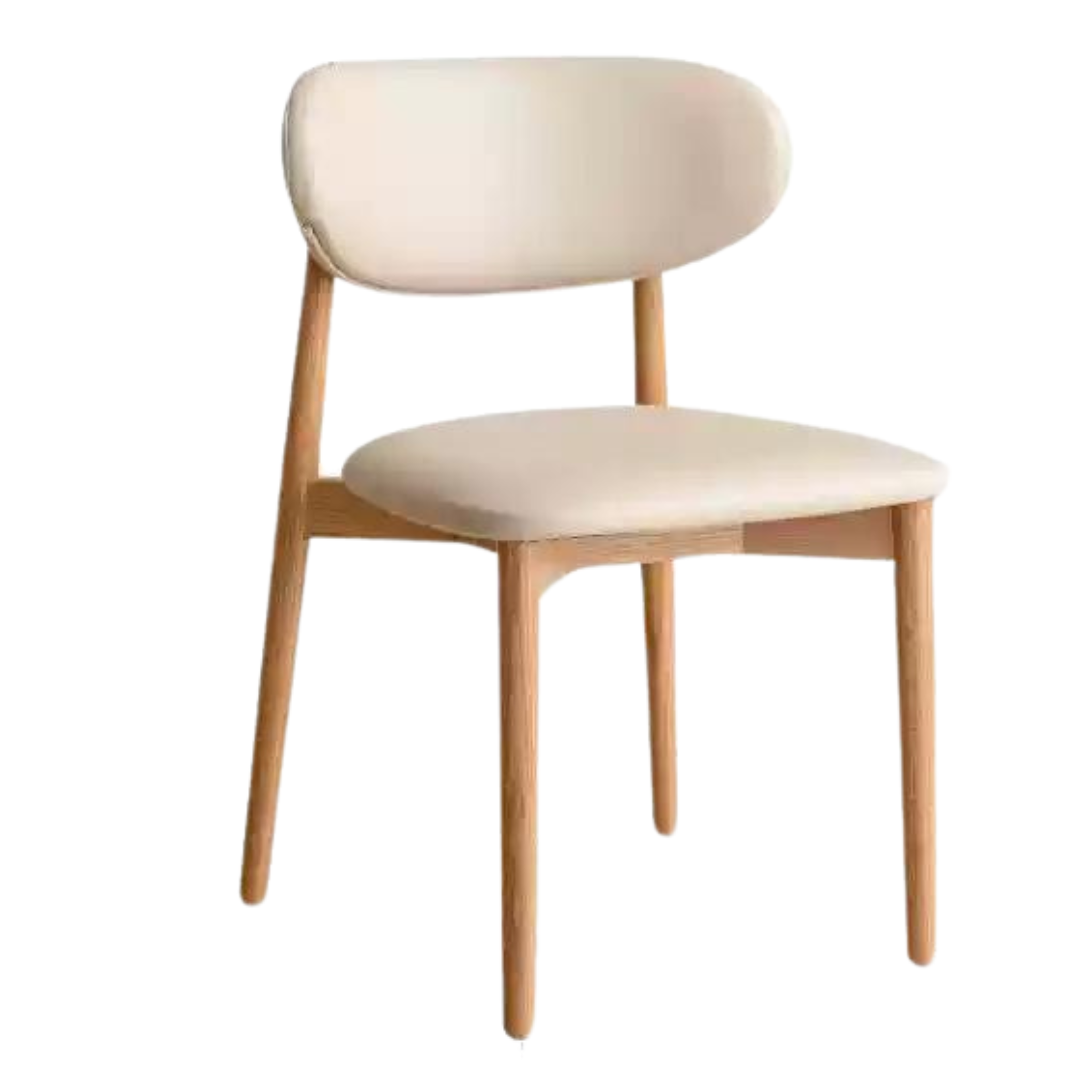 4 pcs set Black Walnut, Ash, Oak Solid Wood Lamb Velvet Cloud Cotton Dining Chair