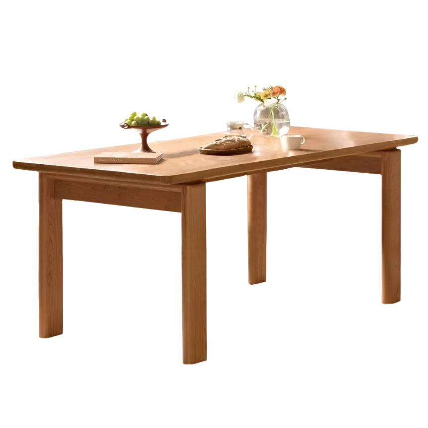 Cherry Solid Wood Long Dining Table