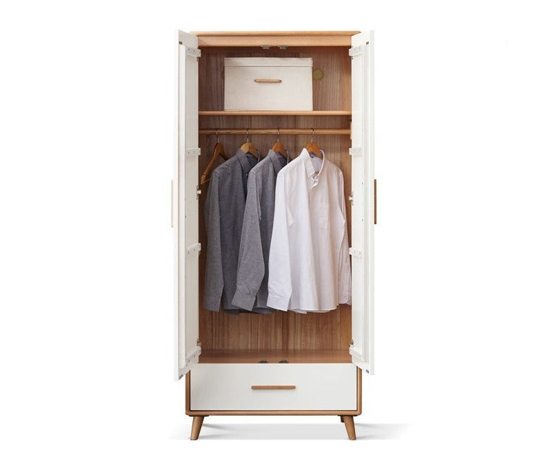 Beech Solid Wood Wardrobe Combination.
