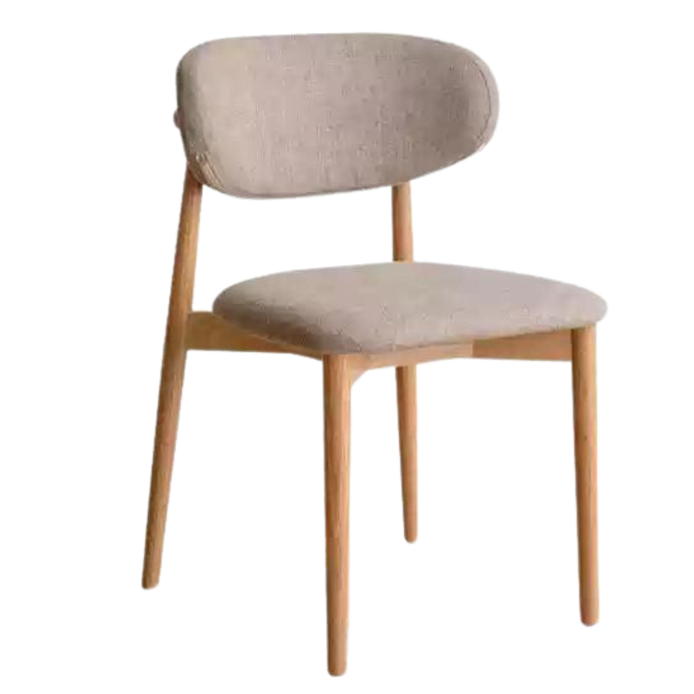 4 pcs set Black Walnut, Ash, Oak Solid Wood Lamb Velvet Cloud Cotton Dining Chair