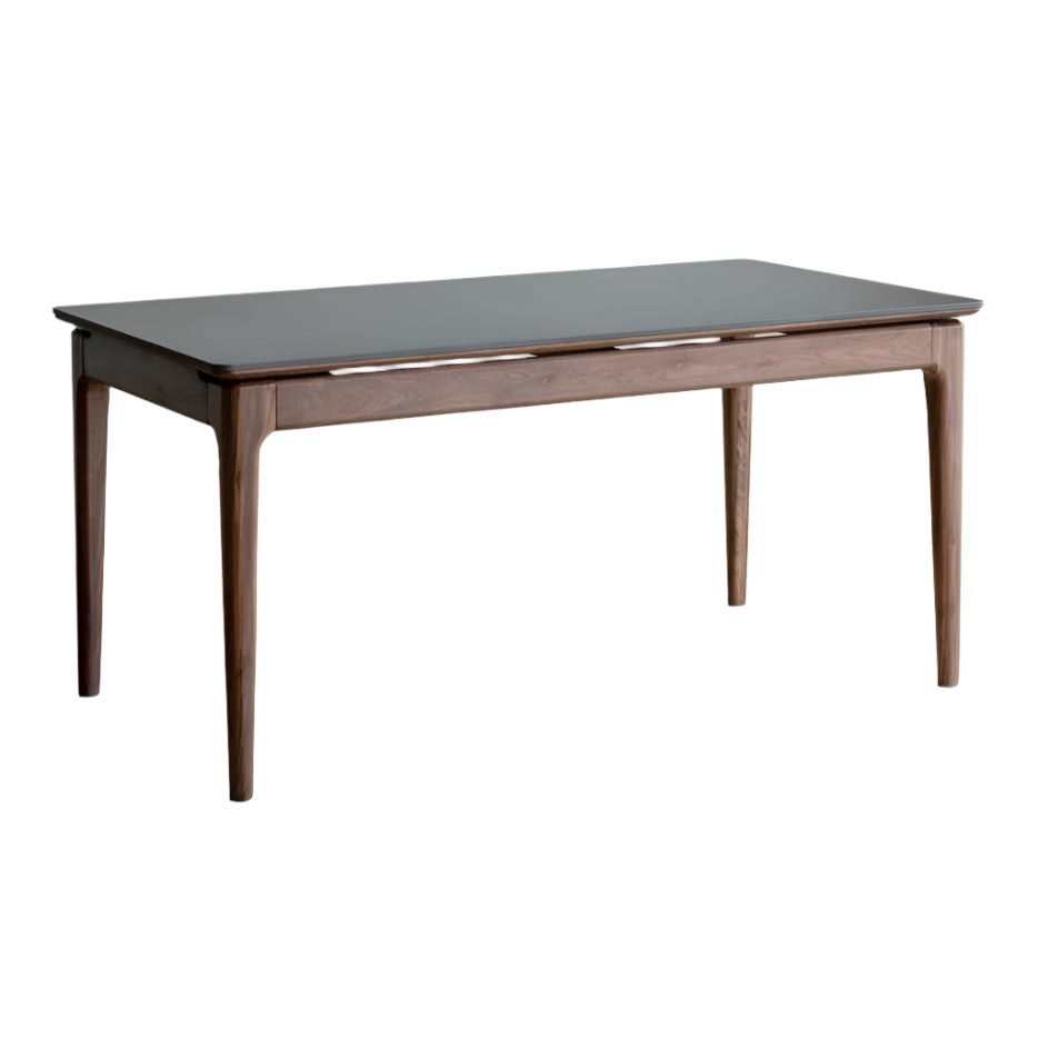 Black Walnut Solid Wood Rectangular Dining Table