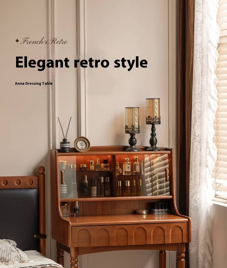 Poplar Solid Wood Multifunctional Vanity Table.