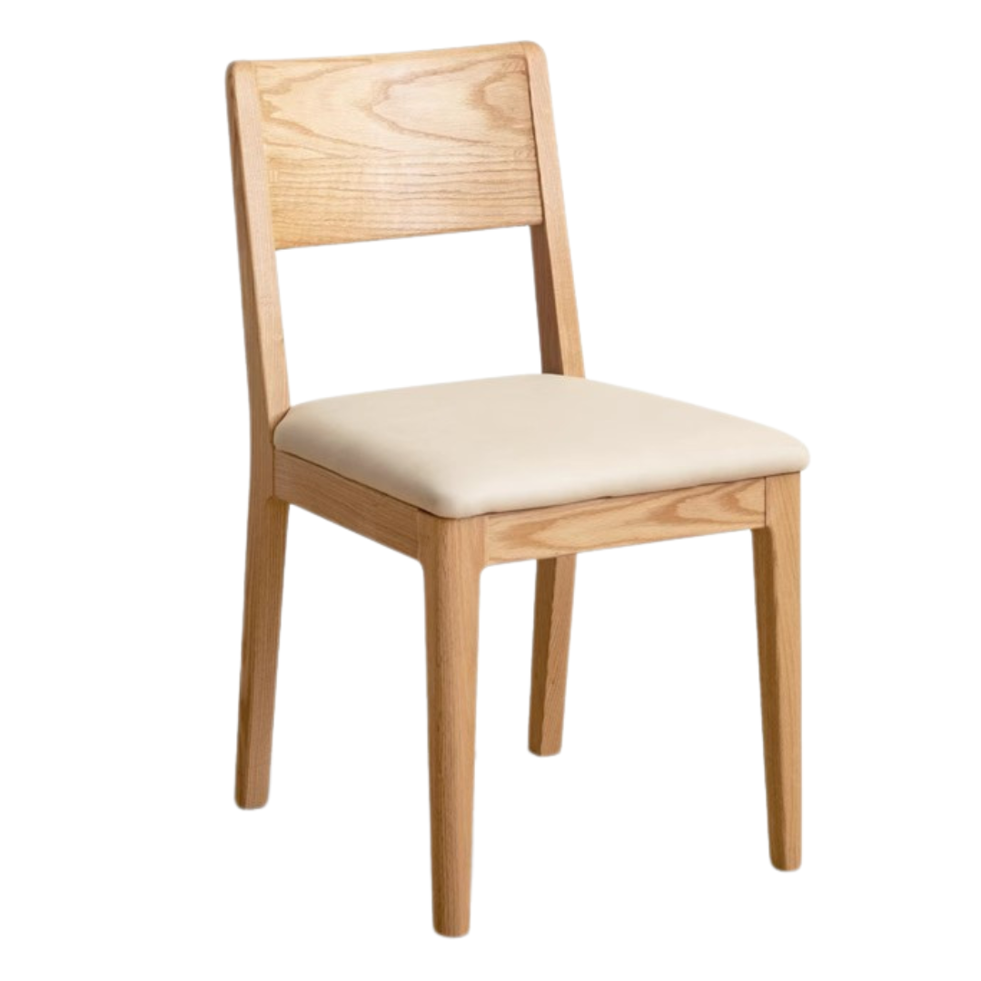 Black Walnut, Ash, Oak, Beech Solid wood, Solid RubberWood - Dining Chair Modern 4 pcs set