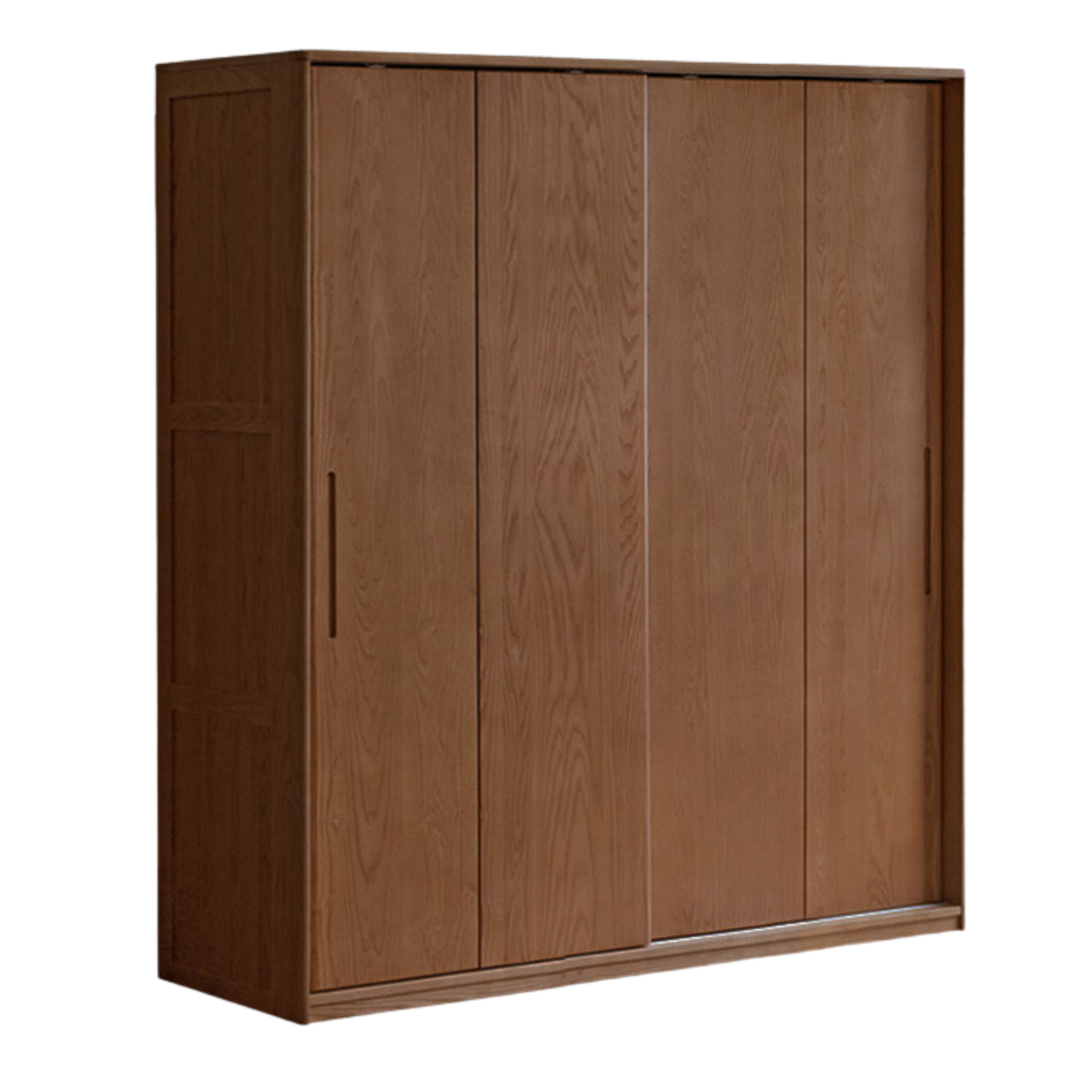 White Ash, Ash, Oak Solid Wood Wardrobe With Sliding Doors