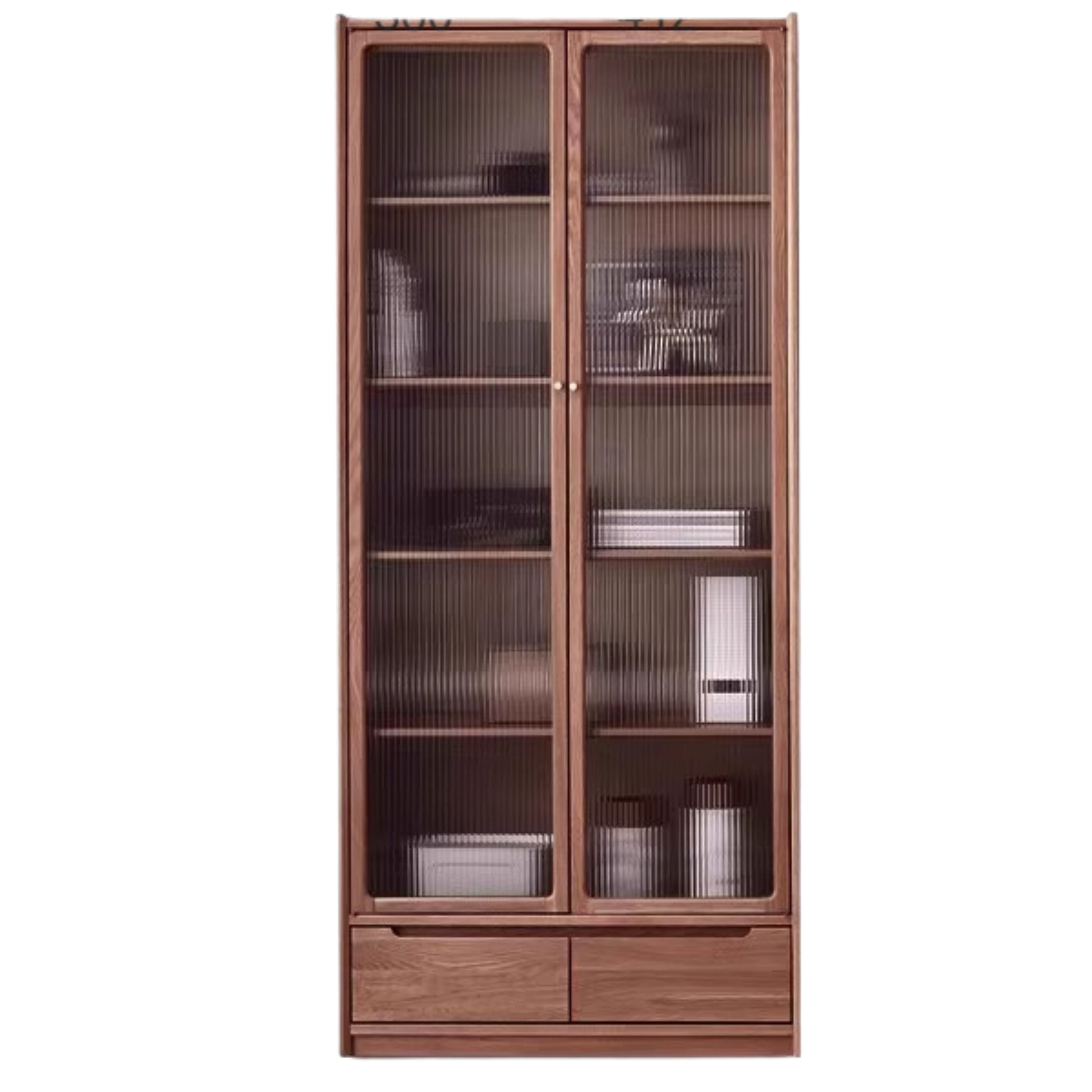 Oak Solid Wood Bookcase Free Combination Floor-to-ceiling Bookshelf