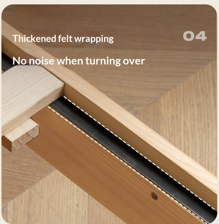 Ash Solid Wood Bed with Top Grain Cowhide Upholstery in Modern Minimalist Style