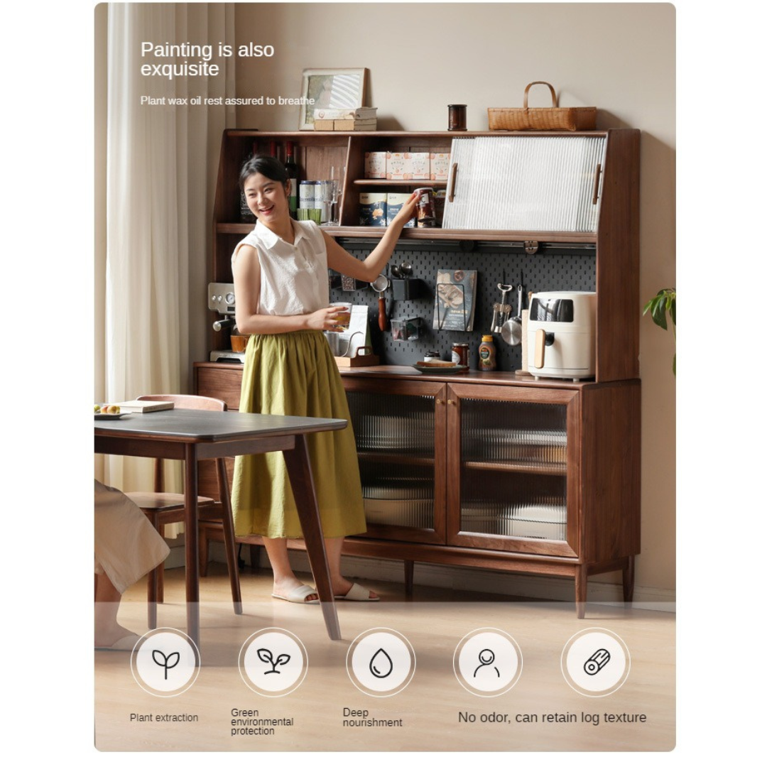 Black Walnut , South American Walnut, Catalpa Solid Wood Sideboard, Buffet Cabinet