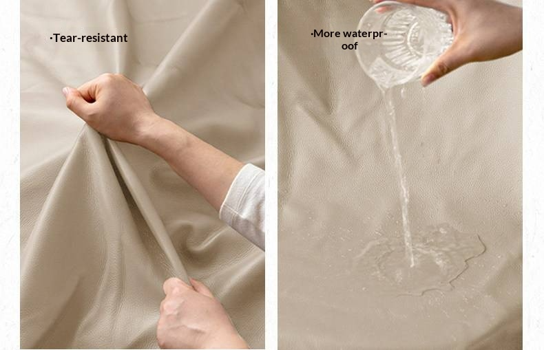 Rubberwood Solid Wood Box Bed — Modern Minimalist Black Upholstered Bed with Storage and Genuine Leather