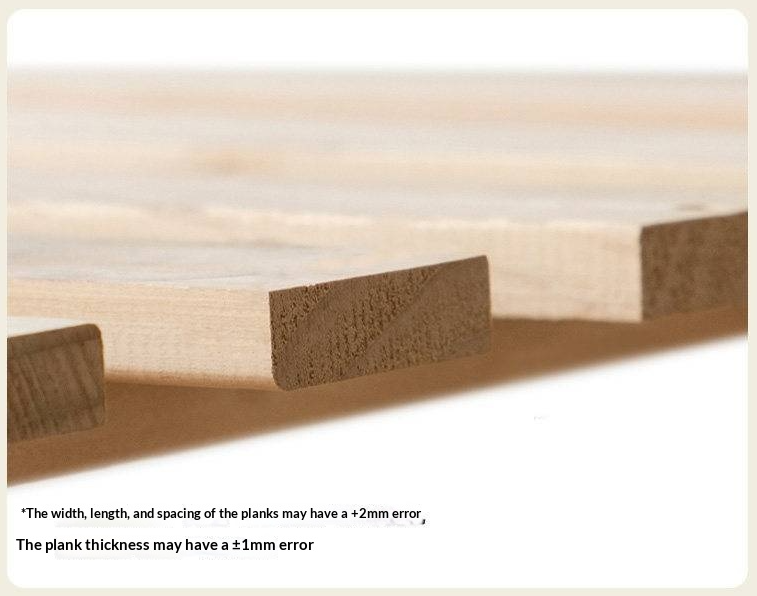 Cherry Solid Wood Bed — Retro Style with Genuine Leather Upholstery