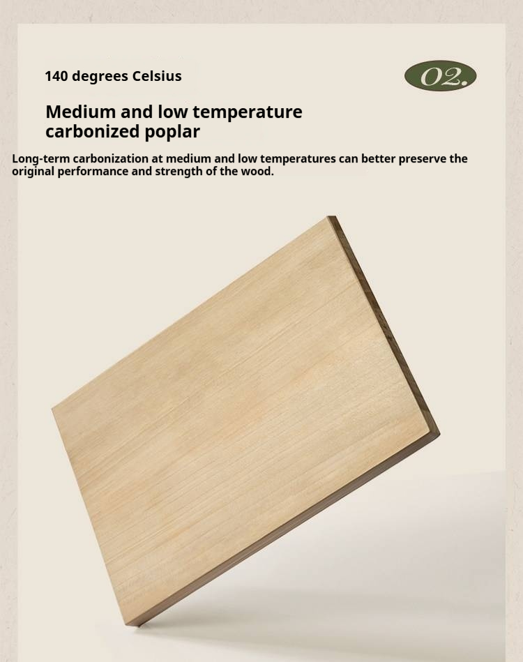 Poplar Solid Wood Bed — American Retro Style