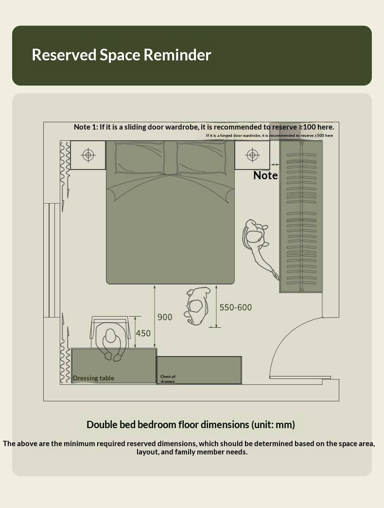 Cherry Solid Wood Bed — Retro Style with Genuine Leather Upholstery