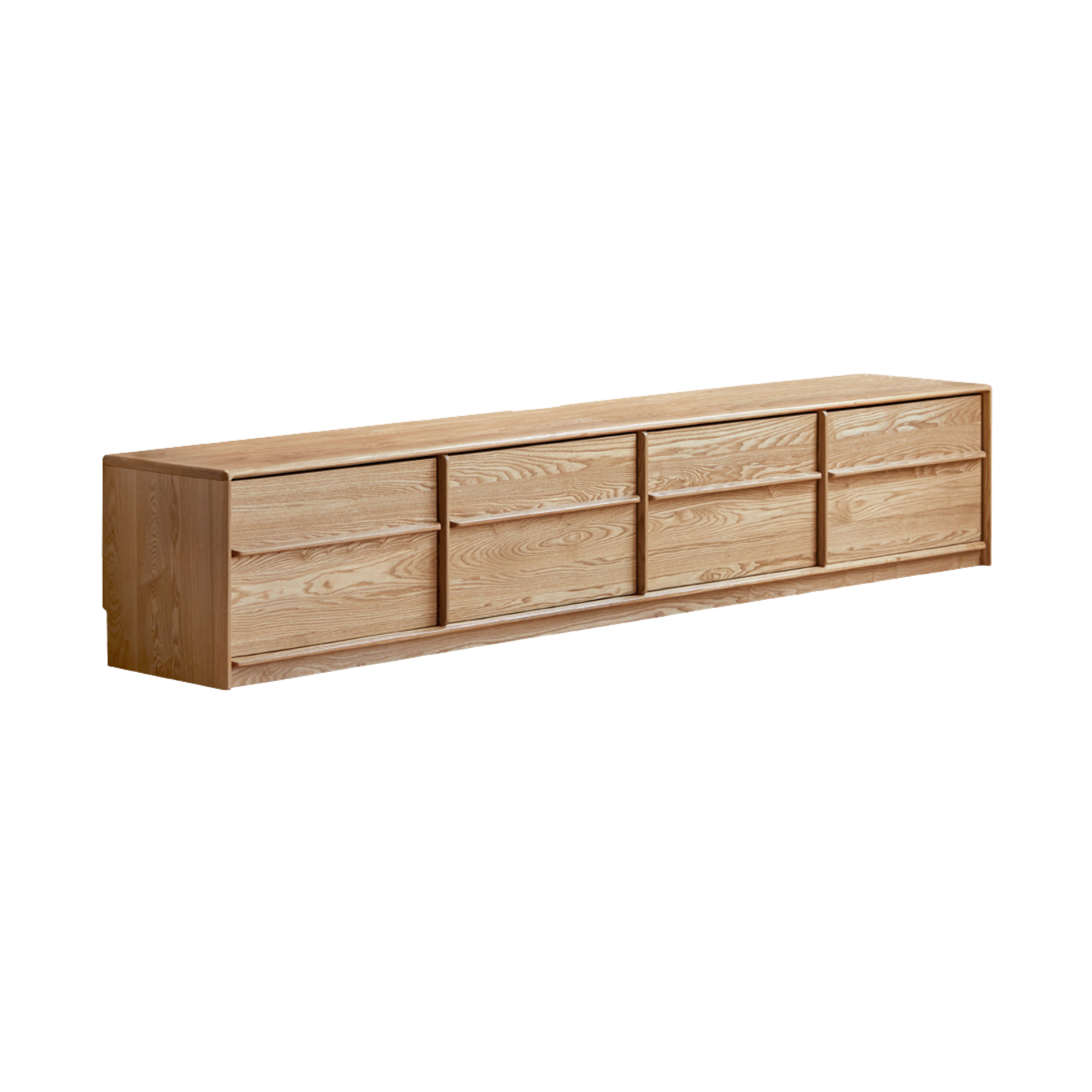 Oak, Ash Solid Wood Modern Skeleton Line TV Cabinet