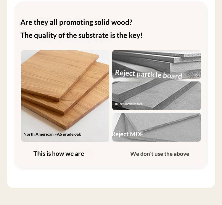 Oak, Rubberwood Solid Wood Bed — Modern Minimalist Box Bed