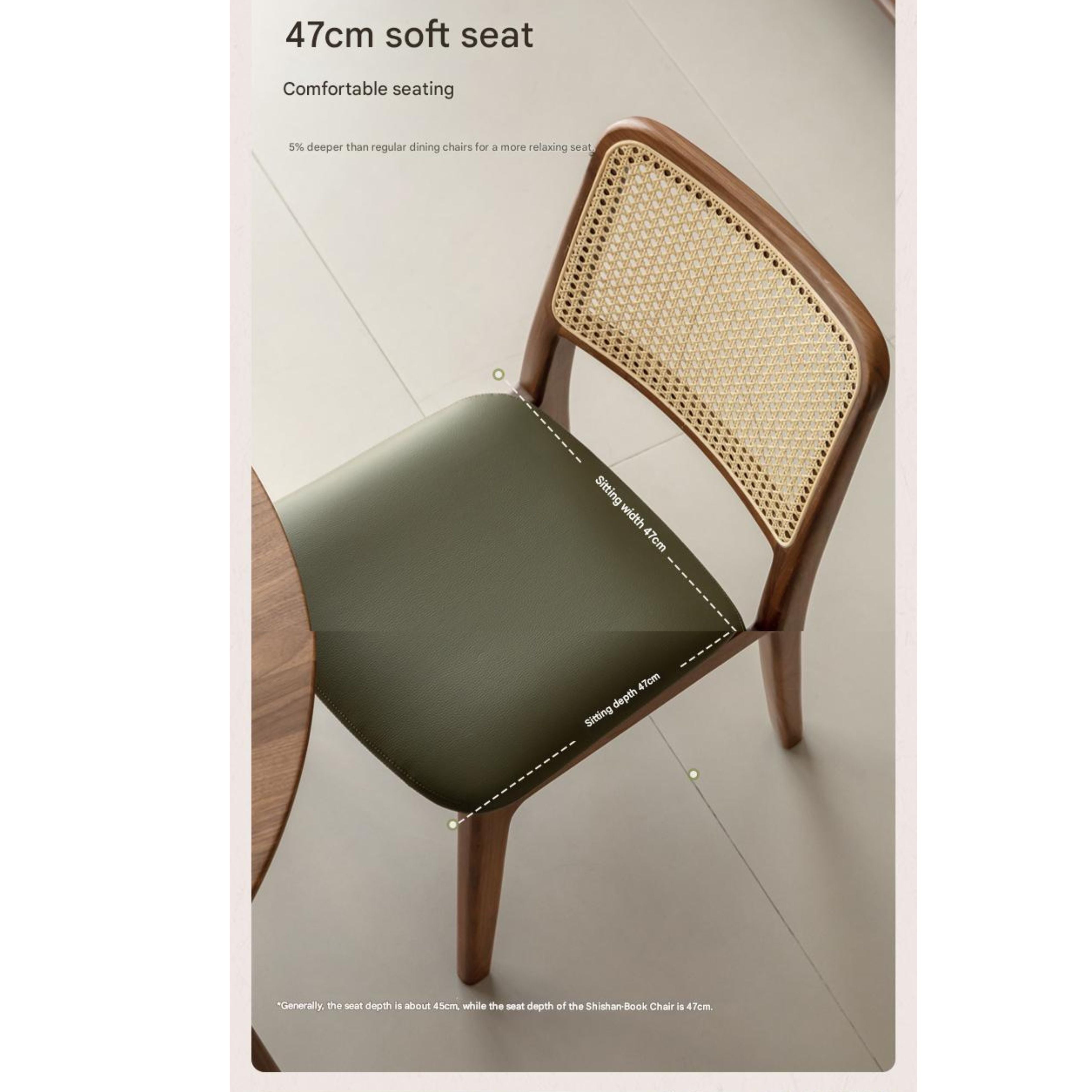 4 pcs Black Walnut, Oak Solid Wood Dining Chair