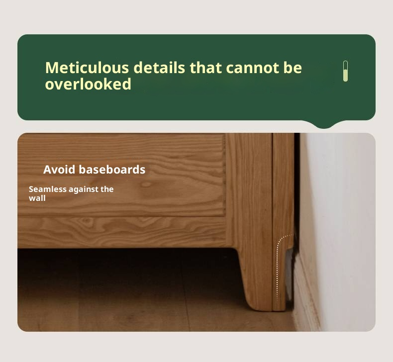 Ash, Oak Solid Wood Modern Minimalist High Box Bed