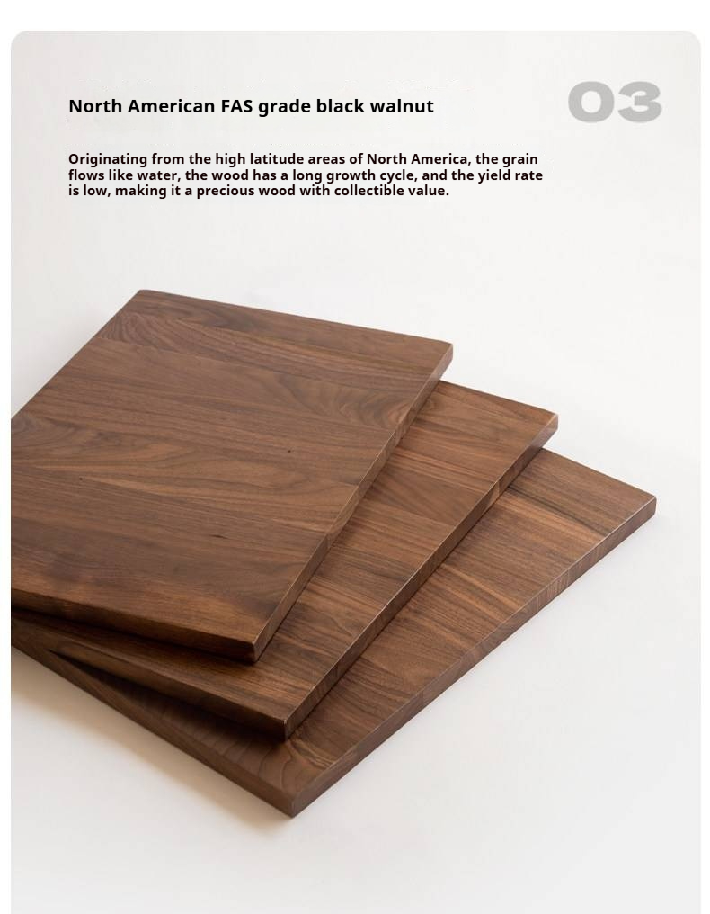 Black Walnut, Sandalwood Solid Wood Bed — Genuine Leather Upholstered, Simple Luxury Design