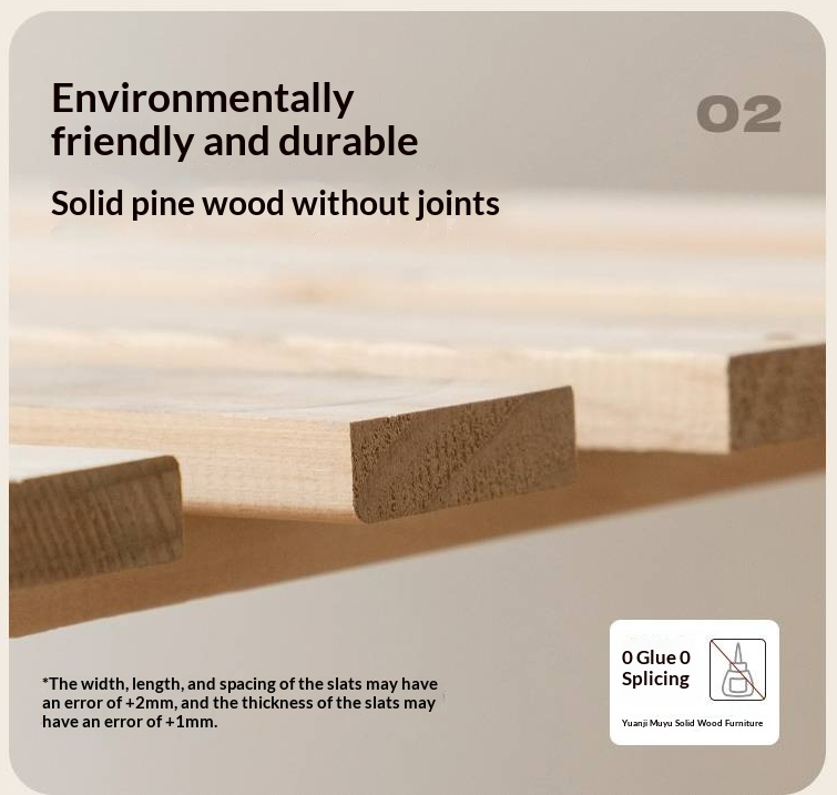 Ash Solid Wood Bed with Top Grain Cowhide Upholstery in Modern Minimalist Style