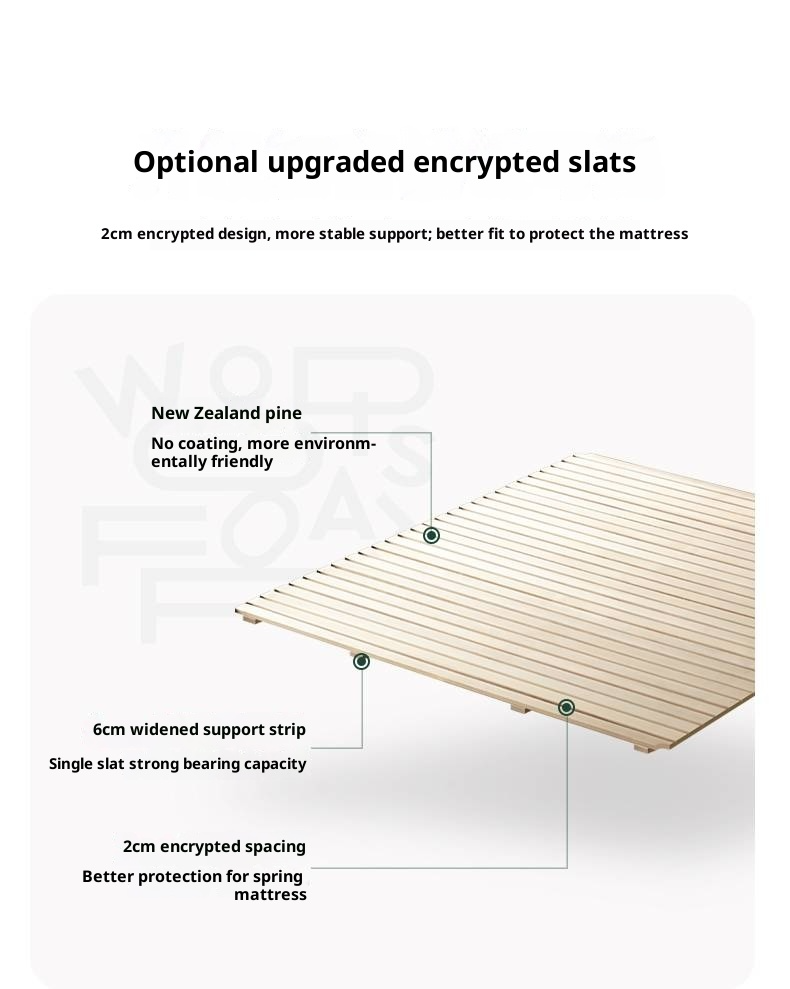 Cherry Solid Wood High-Pressure Box Bed