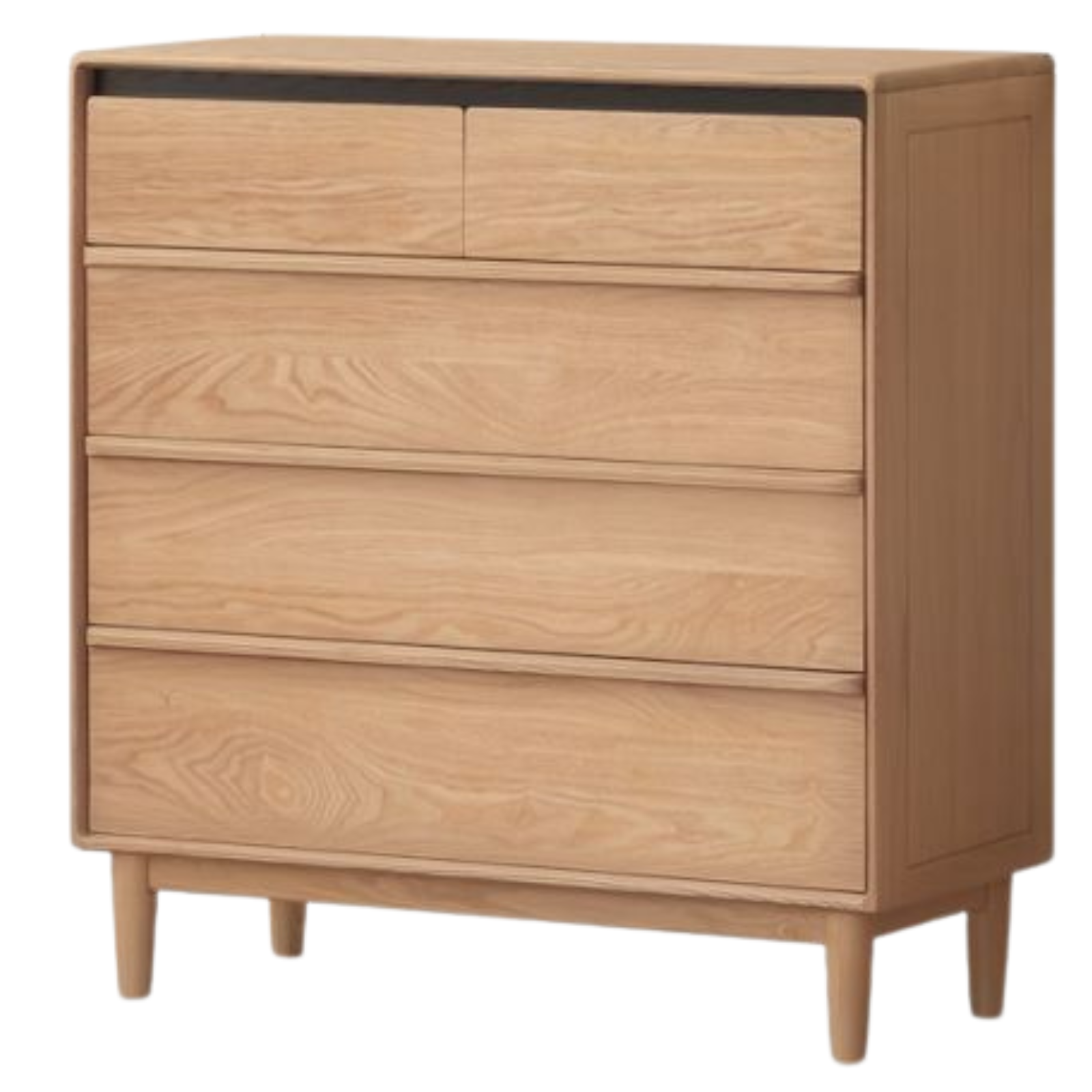Oak, Ash Solid Wood Modern Storage Drawer Cabinet