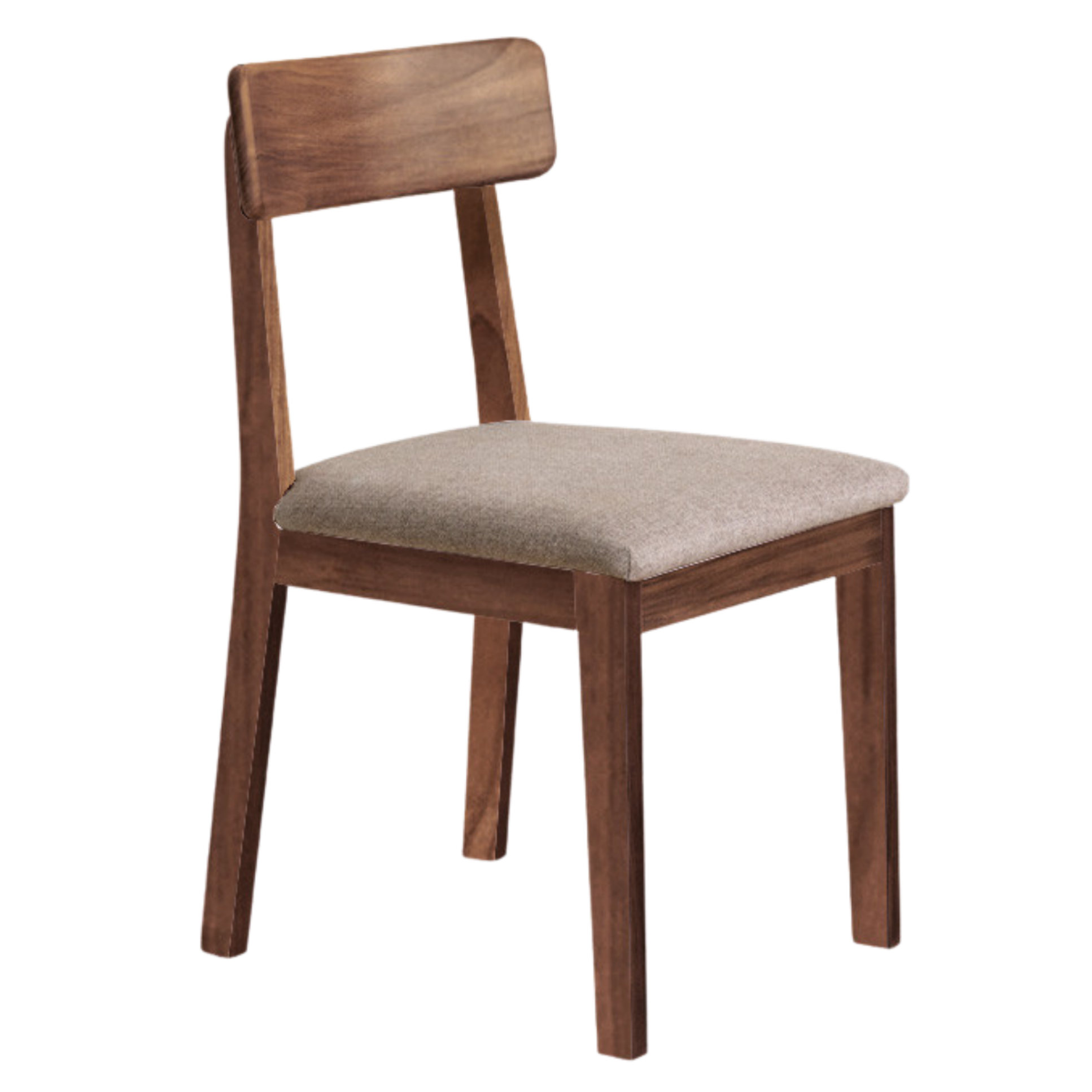 Black Walnut, Ash, Oak Solid Wood, Solid RubberWood Chair 4 pcs set