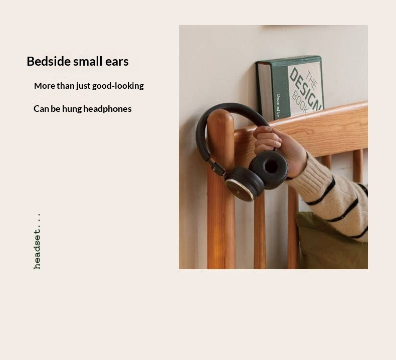 Cherry Solid Wood Bed — Simple Vintage Harp Style Bed