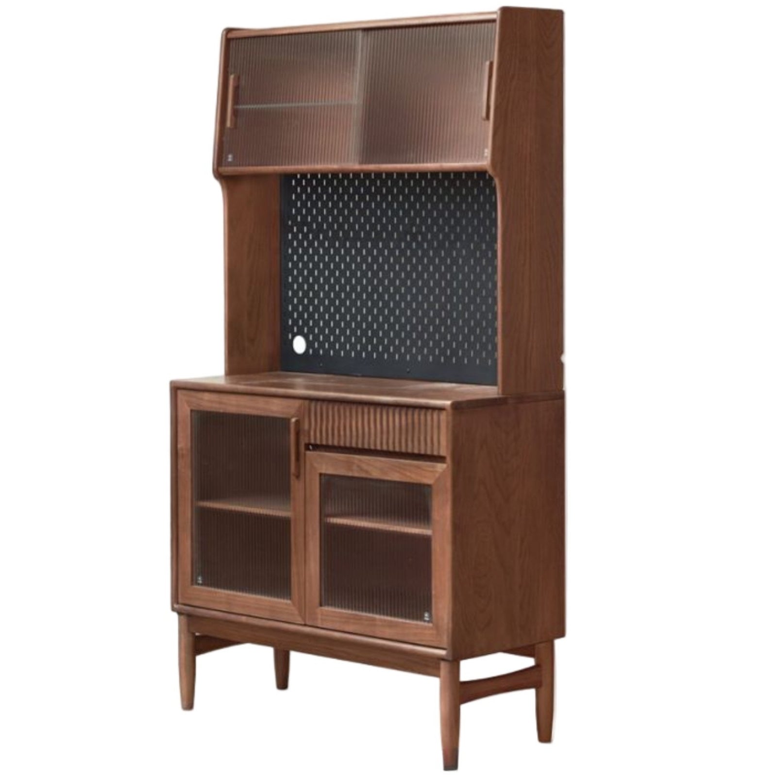 Black Walnut, Oak, South American Walnut Light Luxury Tableside Cabinet
