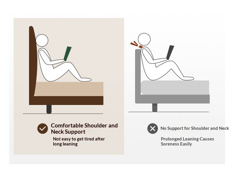 Genuine Leather Upholstered Double Bed in Solid Wood Frame