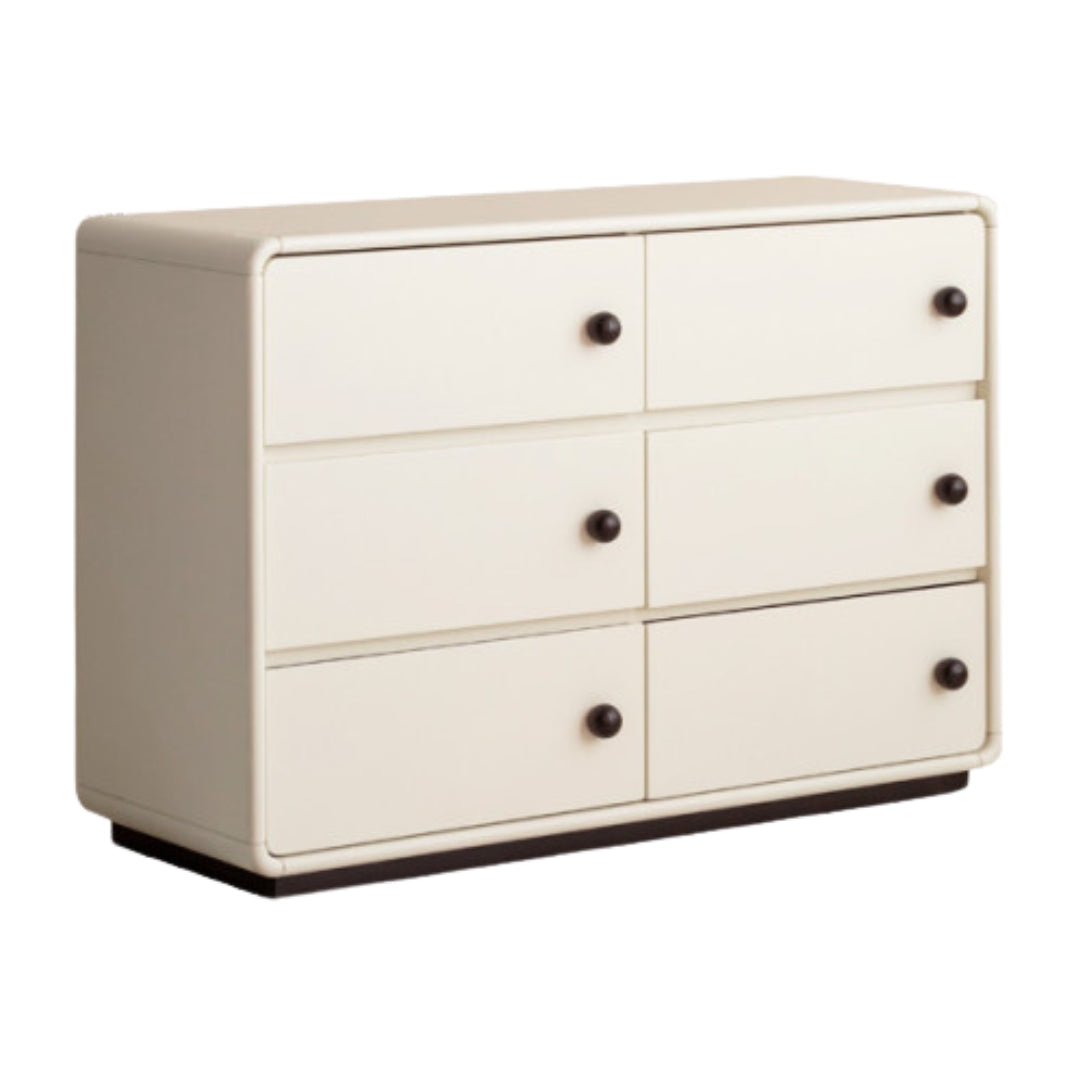 Solid Rubberwood Modern Drawer Chest