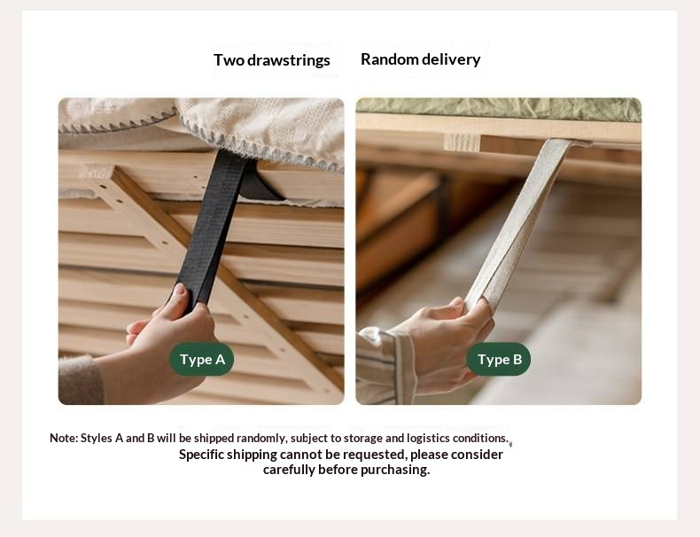 Oak, Beech Solid Wood Box Bed — Minimalist Side-Opening Storage Bed