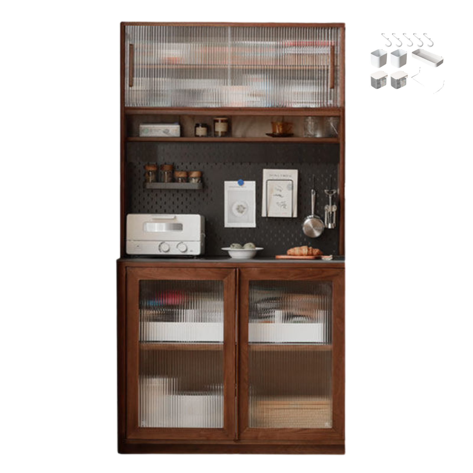 Sandalwood, Ash, White Ash Solid Wood Rock Board Modern Sideboard