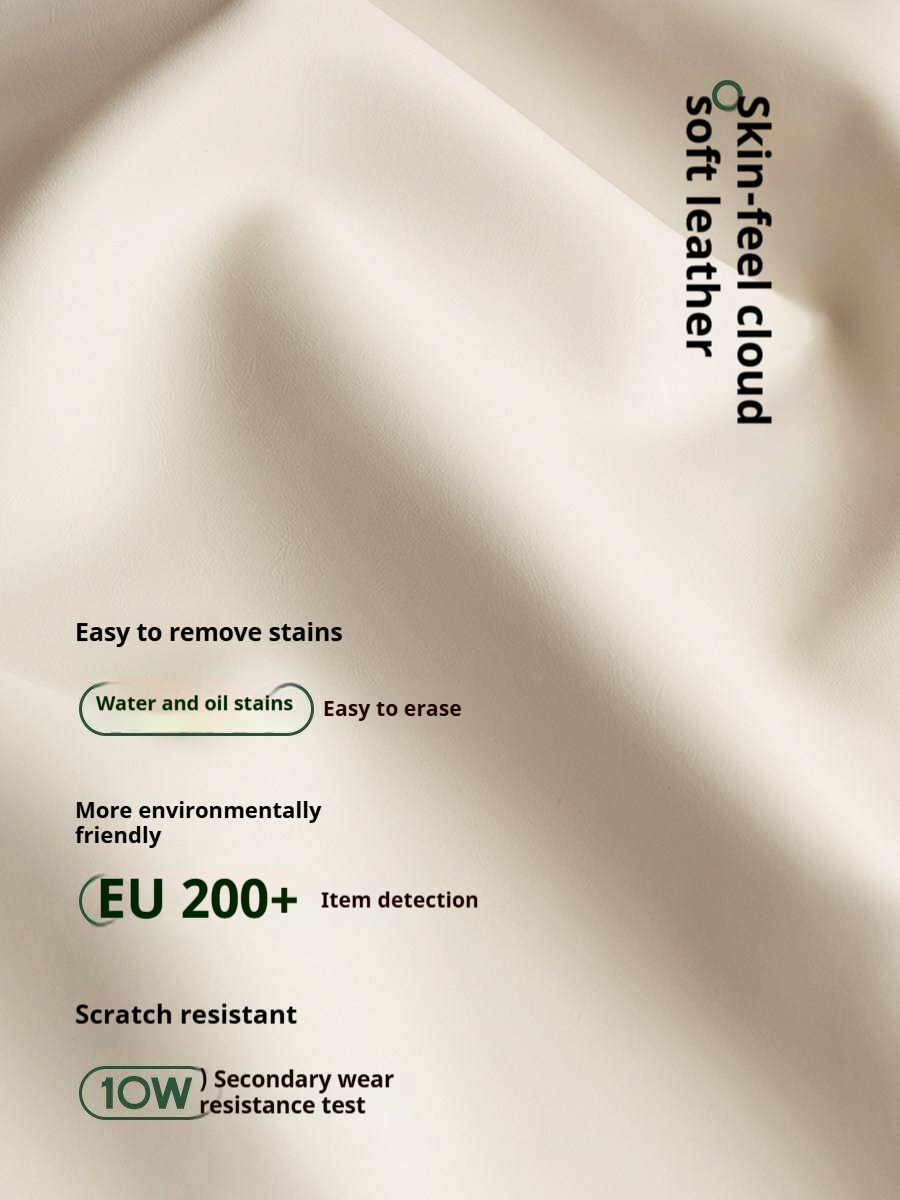 Rubberwood Solid Wood Upholstered Bed with Scalloped Headboard, French Cream Style