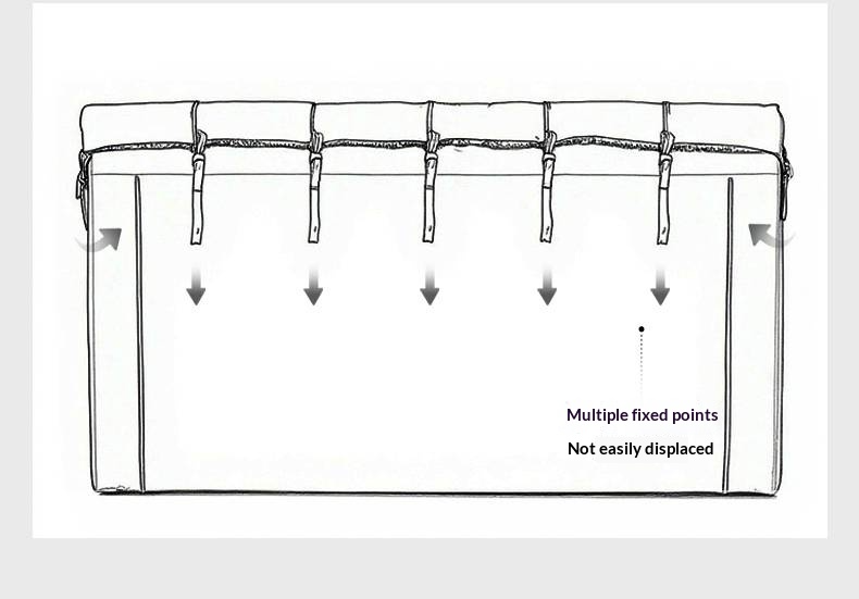 Genuine Leather Italian Light Luxury White Soft Headboard Bed
