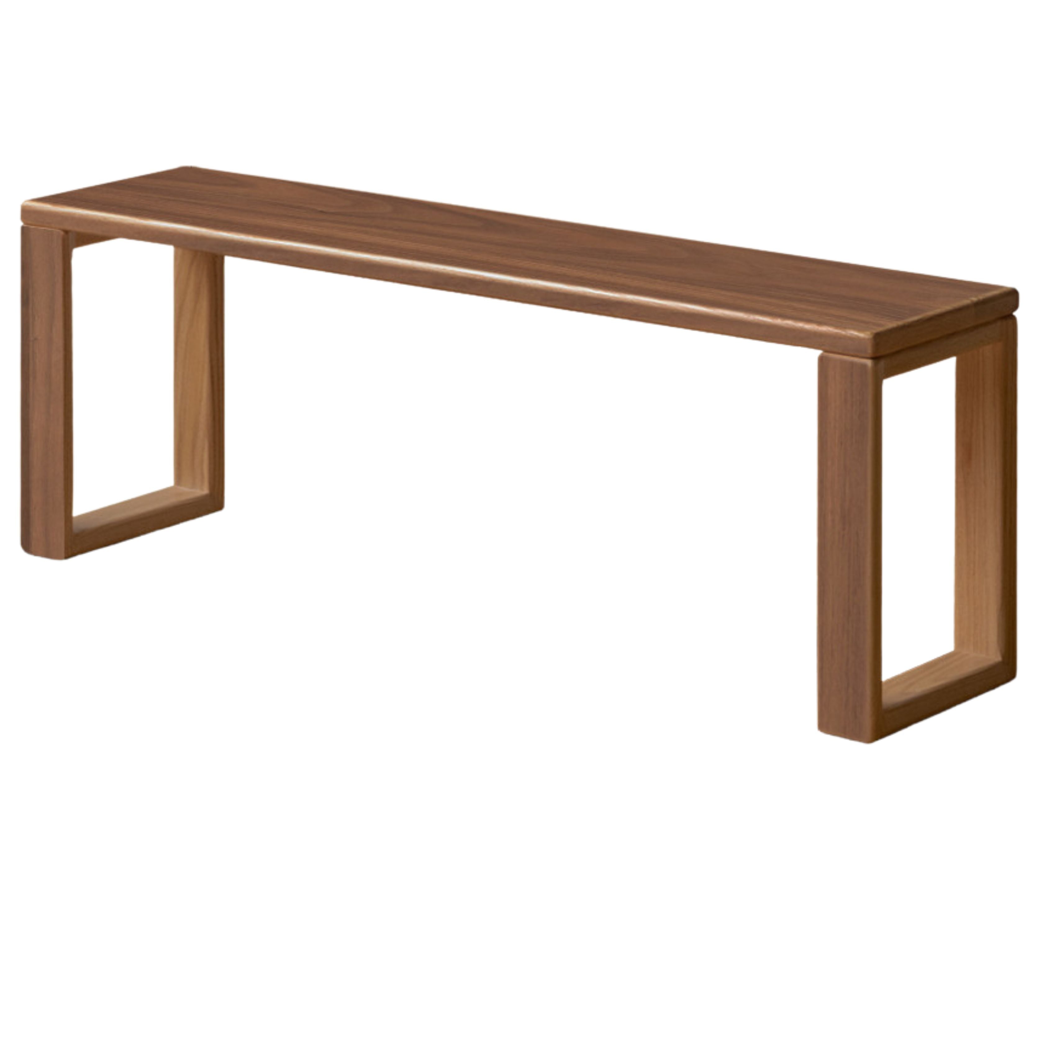 Black Walnut, Oak, Ash Solid Wood Long Bench