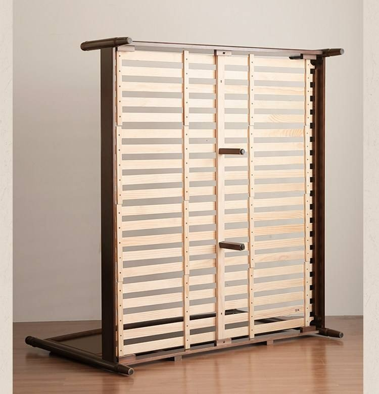 Poplar Solid Wood Bed — American Retro Style