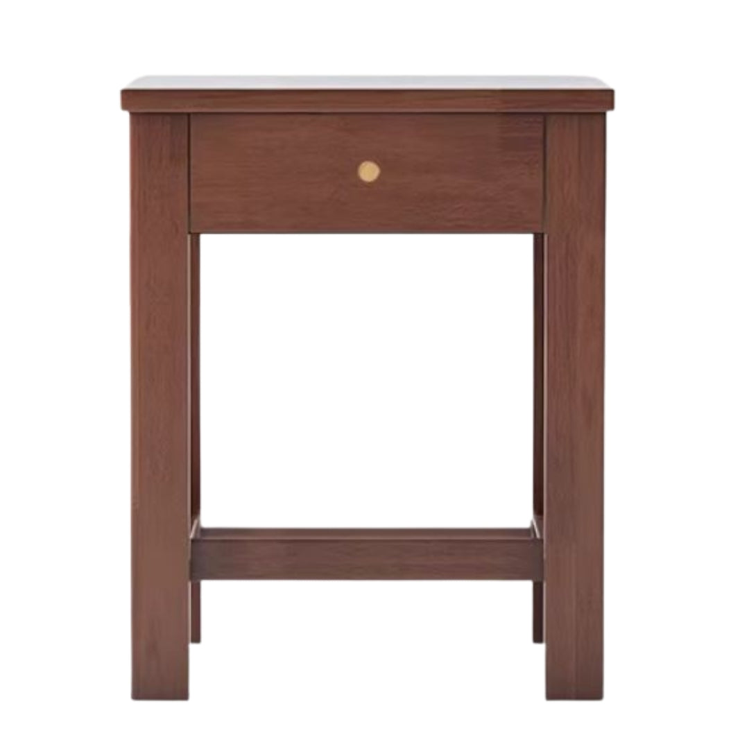 Oak, Beech Solid Wood, Solid RubberWood Nightstand.