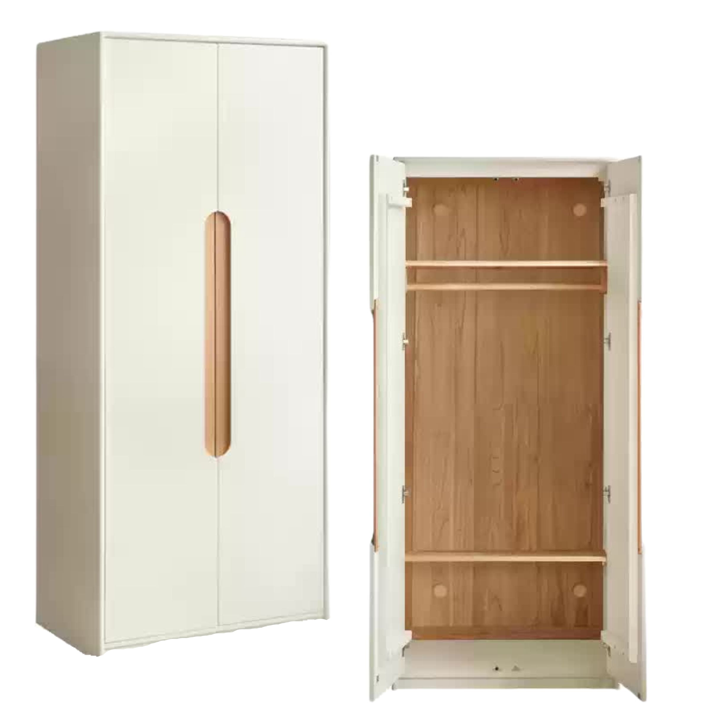 Solid Rubberwood Kids Wardrobe