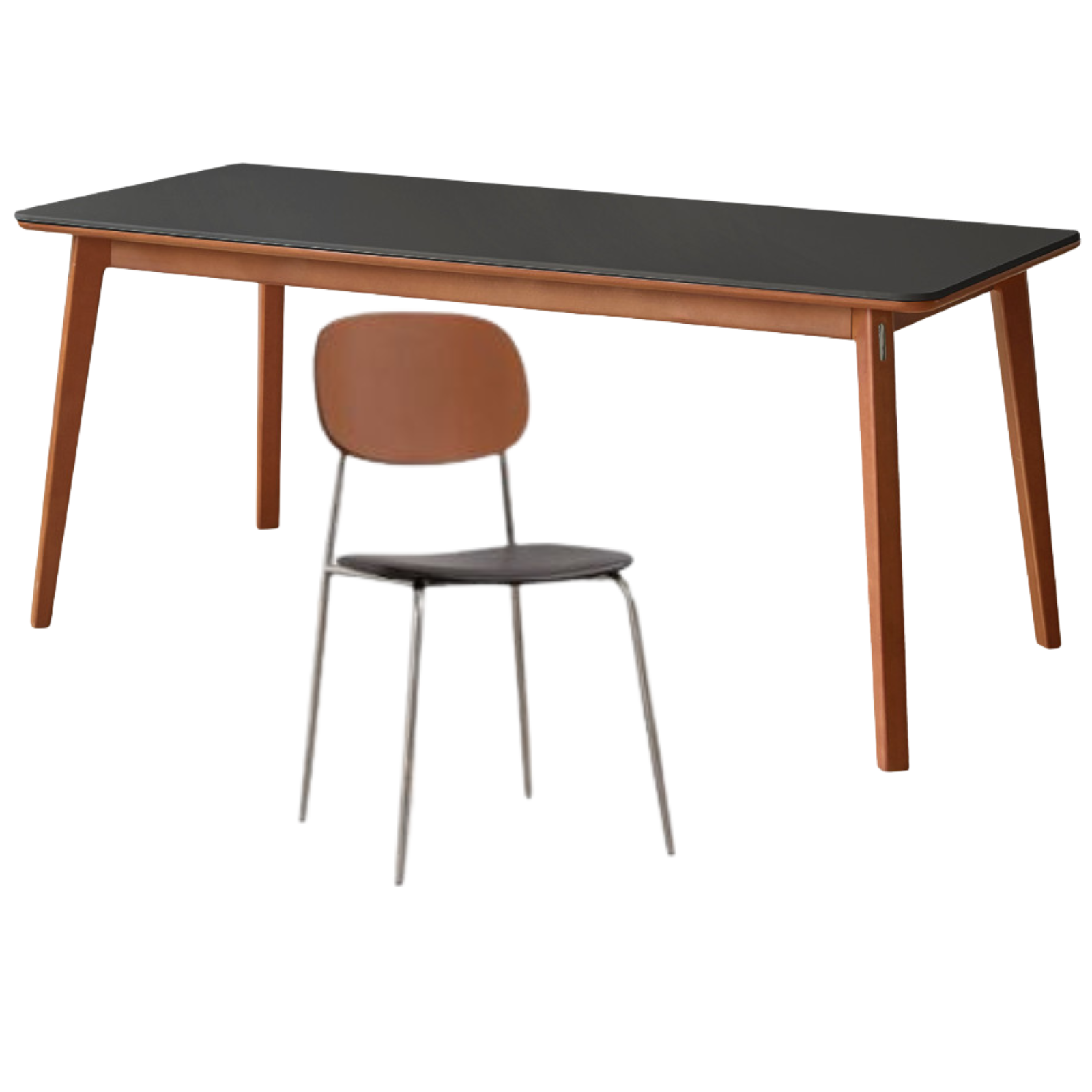 Tulipwood Solid Wood Rock Plate Dining Table