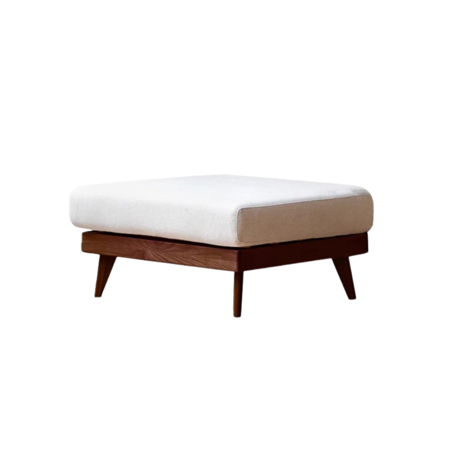 Oak, Ash, Poplar, Black Walnut Solid Wood Footstool Small Fabric Stool For Home