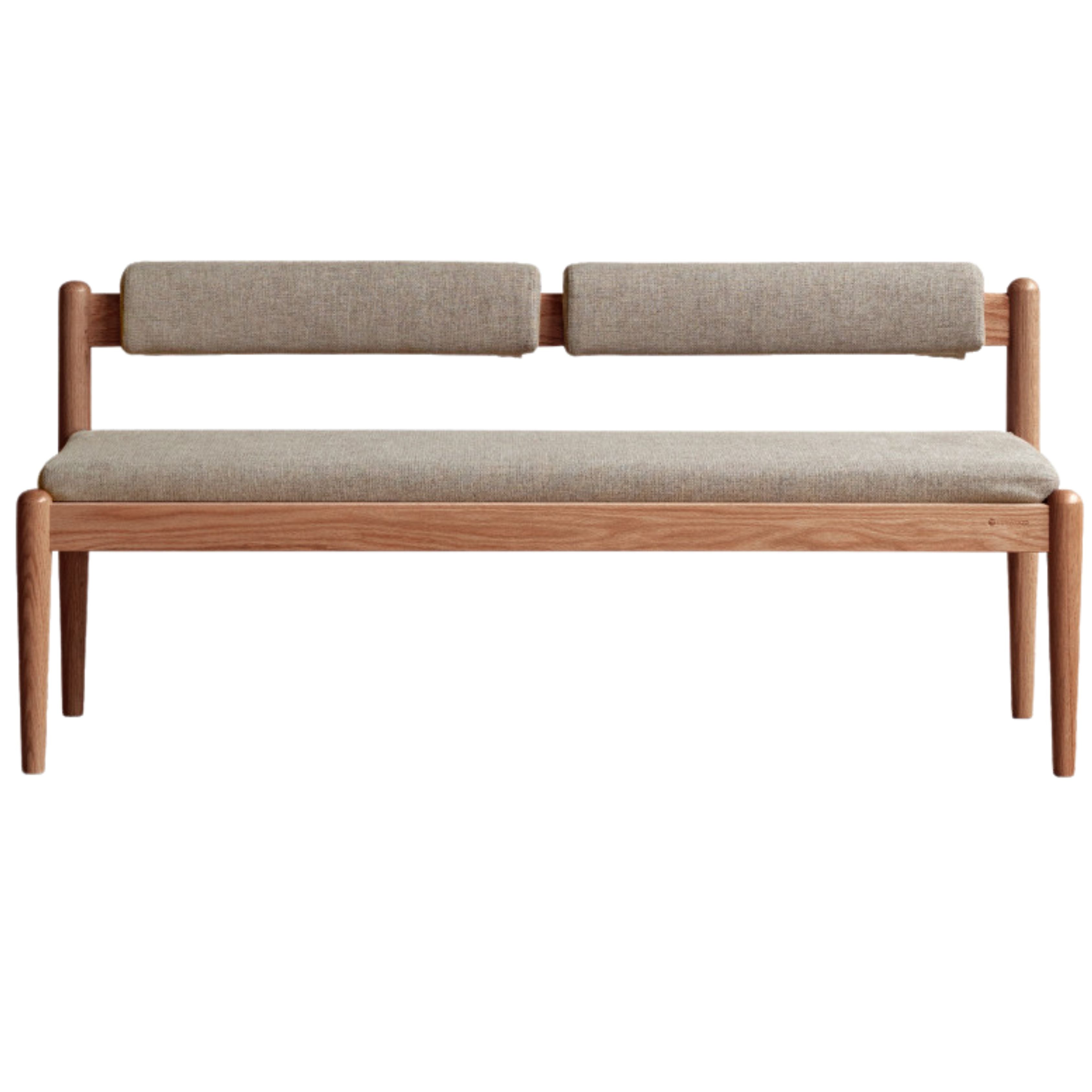 Black Walnut, Oak Solid Wood Long Bench