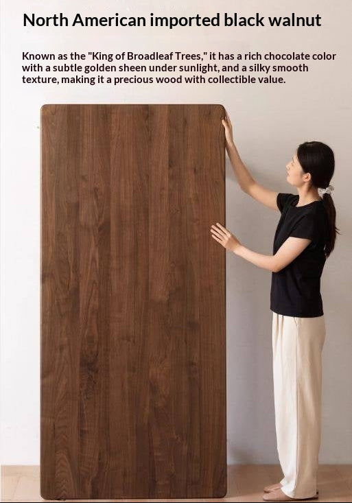 Black Walnut, Oak Solid Wood Large Board Dining Table