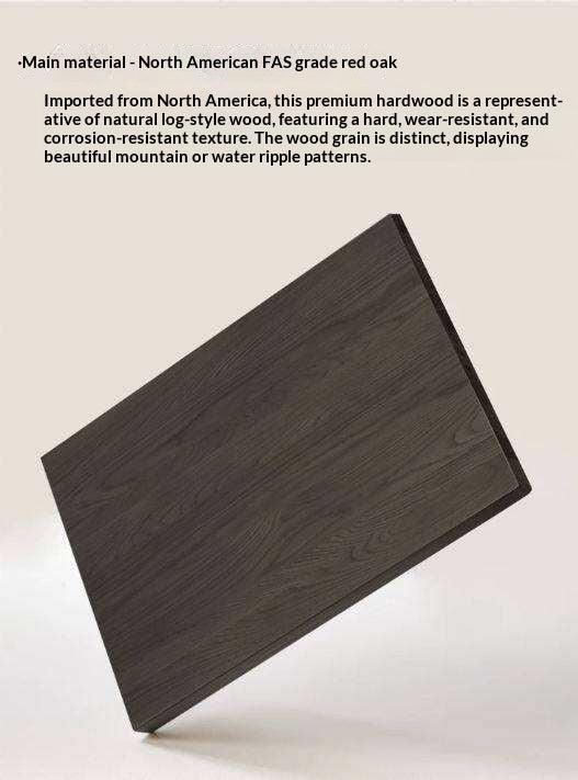 Oak Solid Wood Black Storage Combination Module Cabinet.