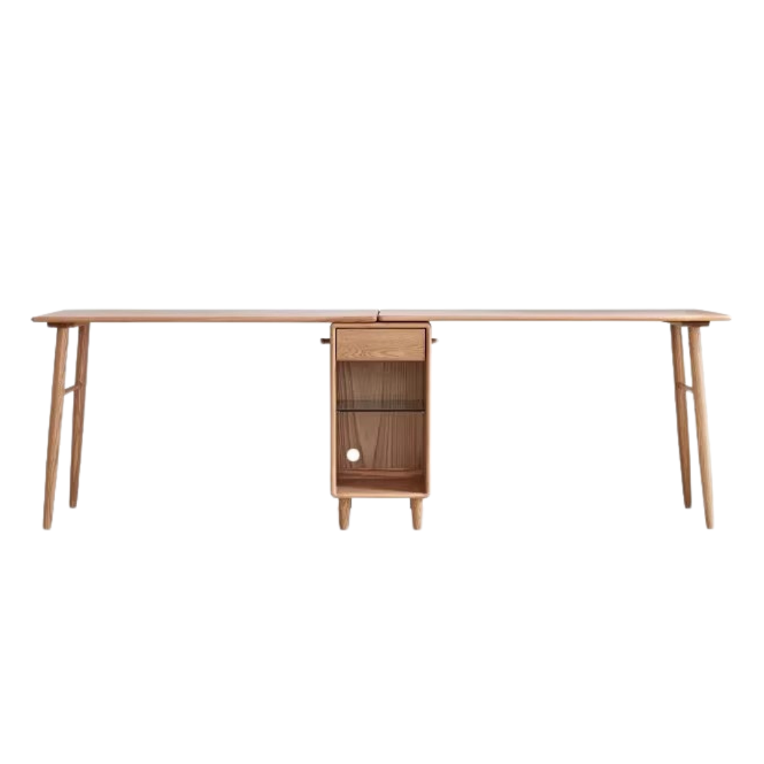 Oak, Solid Rubberwood Double Office Desk
