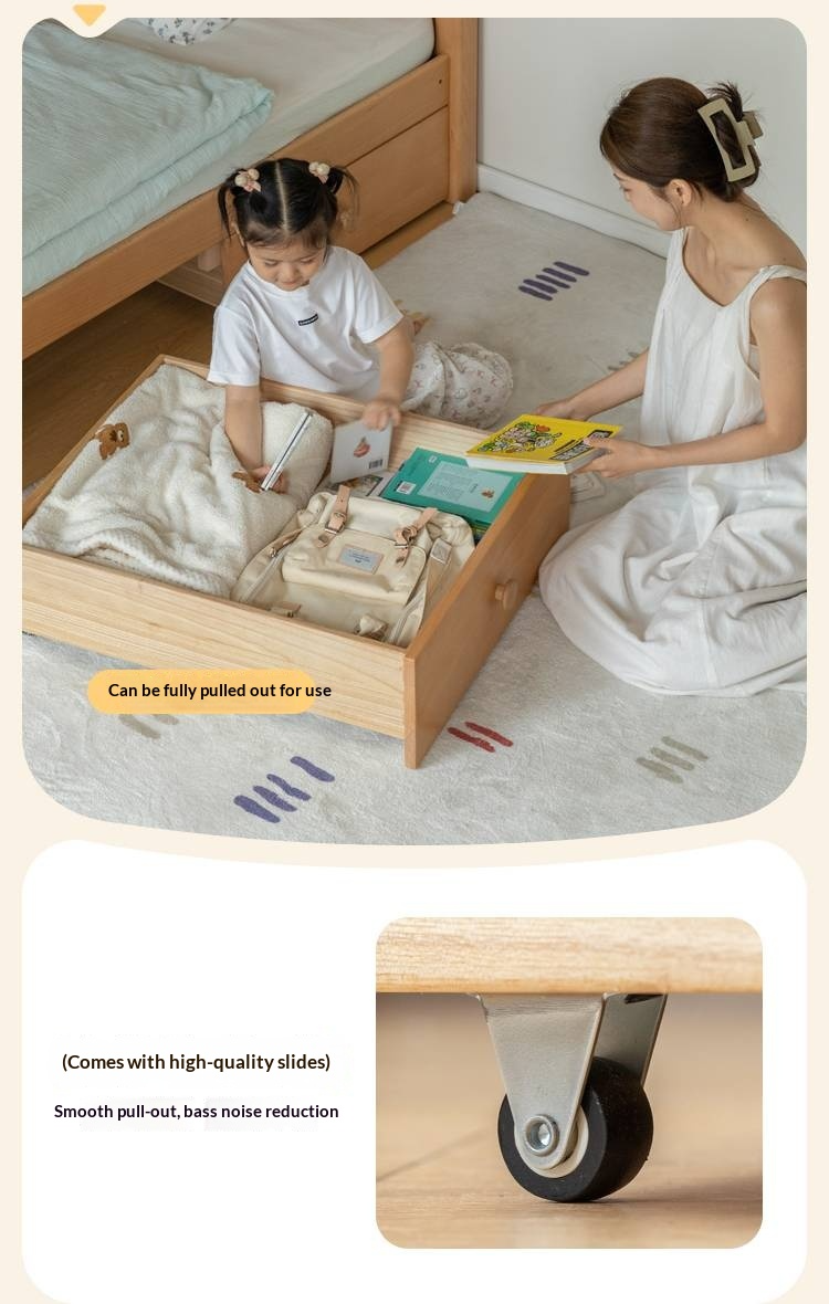 Beech Solid Wood Children's Bunk Bed