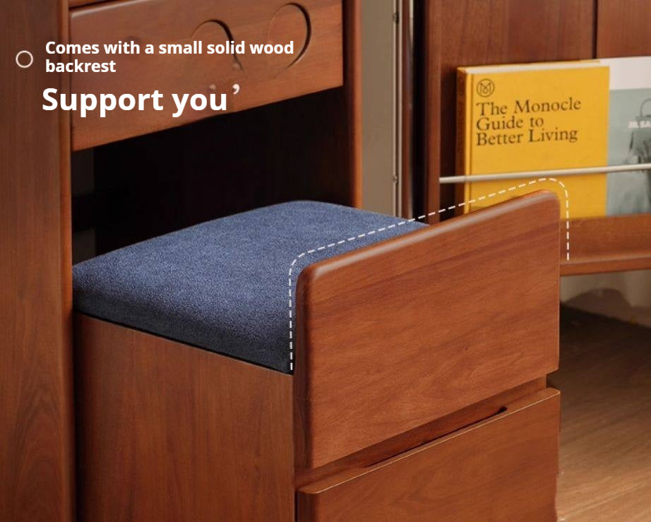 Solid Tulipwood Classic Vintage Vanity Table.