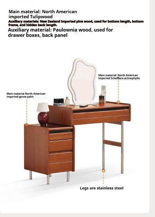 Tulipwood Solid Wood Bauhaus Multi Functional Vanity Table.
