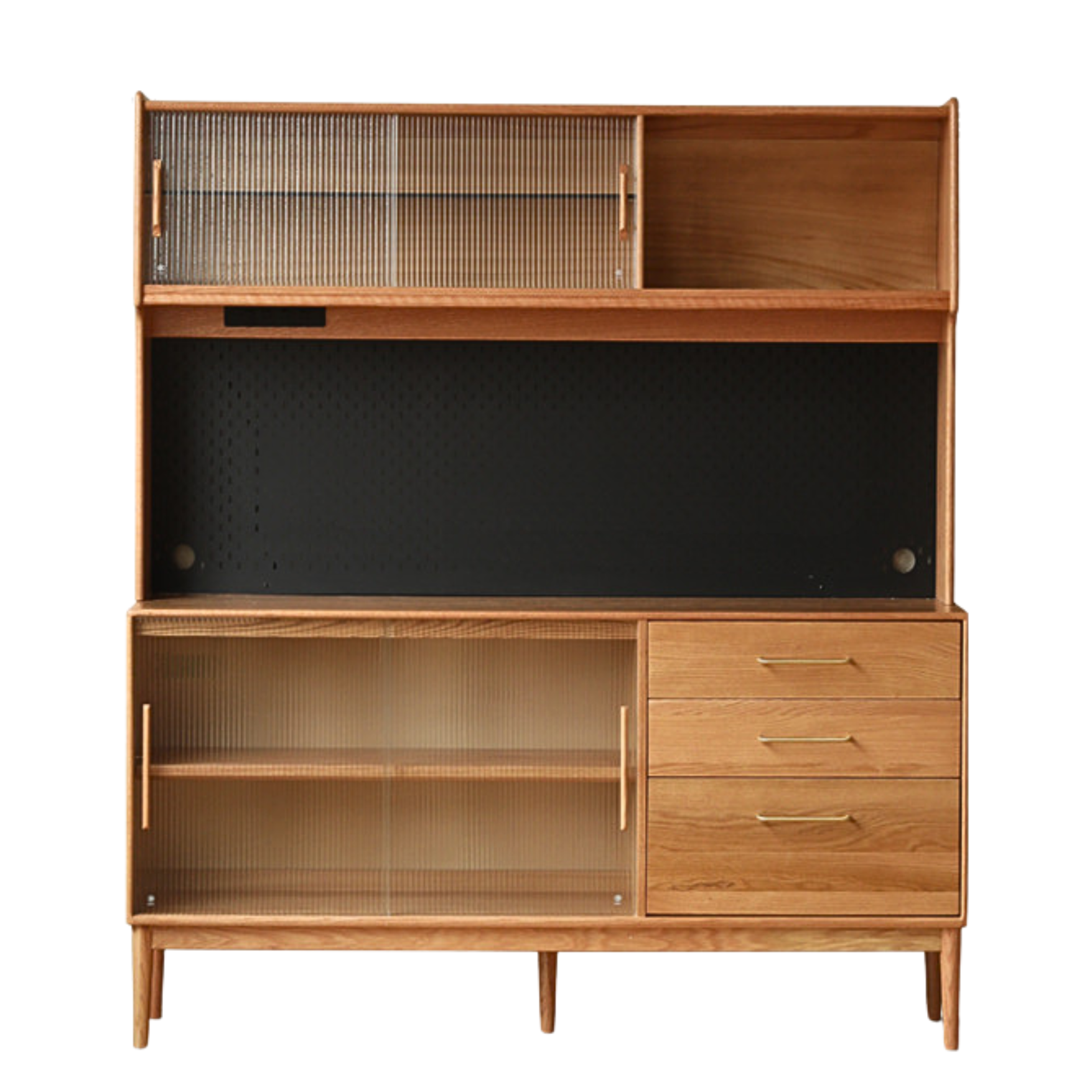 Oak Solid Wood Modern Multifunctional Sideboard