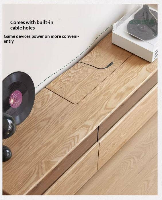 Ash Solid Wood Modern TV Cabinet