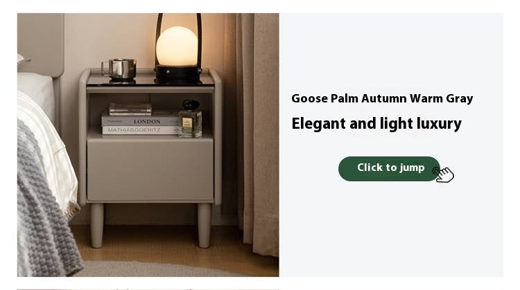 Black walnut, Ash, Cherry, Poplar, Solid Rubberwood Modern Nightstand.