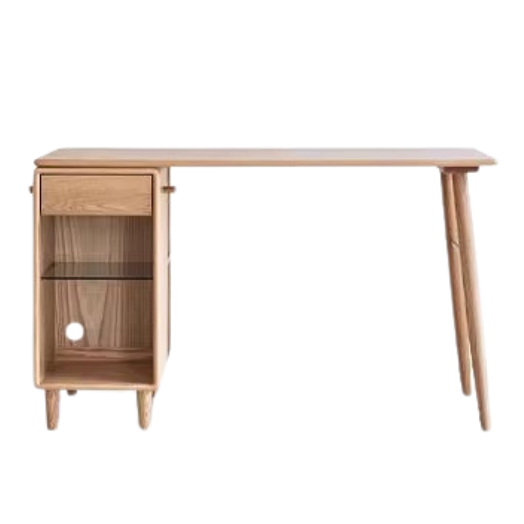Oak, Solid Rubberwood Double Office Desk